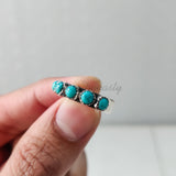 'Statement' Turquoise 925 Solid Sterling Silver Ring