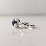 'Boho' Amethyst 925 Solid Sterling Silver Ring Oval