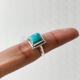 'Statement' Turquoise 925 Solid Sterling Silver Ring