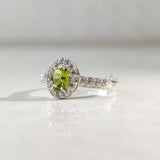 'Statement' Peridot 925 Solid Sterling Silver Exclusive Ring