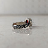 'Bohmin' Garnet 925 Solid Sterling Silver Ring