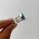 'Elegant' Turquoise 925 Solid Sterling Silver Ring