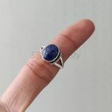 'Bold' Lapis Lazuli 925 Solid Sterling Silver Ring