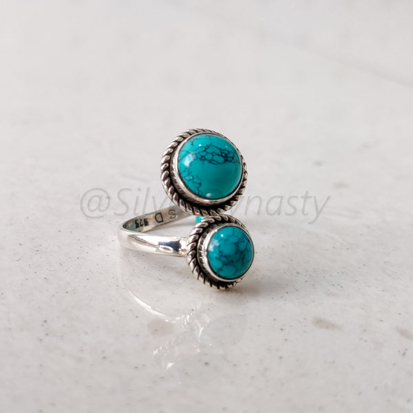 'Treat' Turquoise 925 Solid Sterling Silver Ring