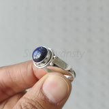 'Bold' Lapis Lazuli 925 Solid Sterling Silver Ring