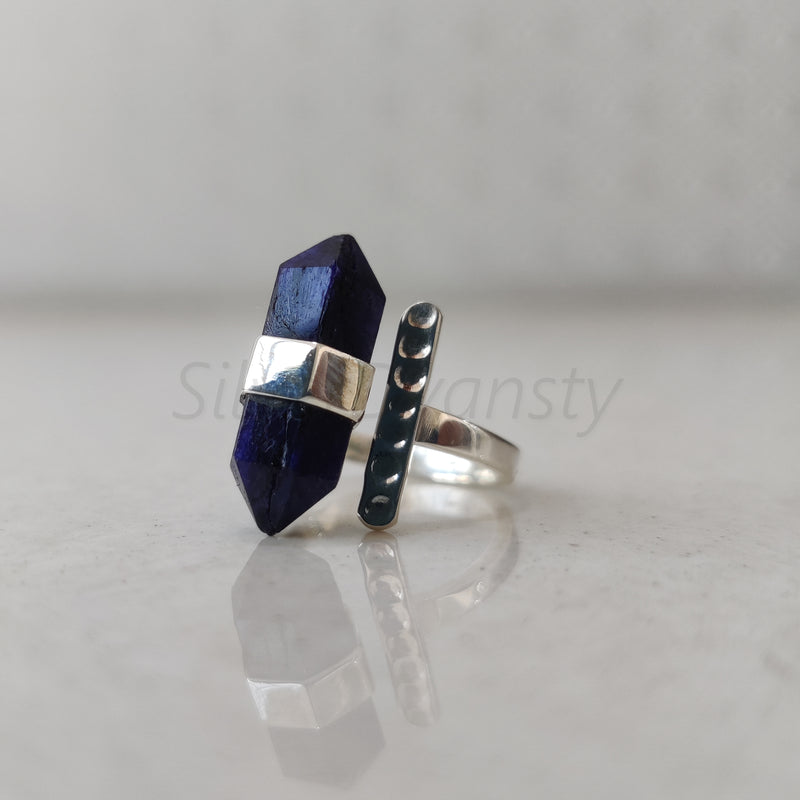 'Bohmin' Lapis Lazuli 925 Solid Sterling Silver Unique Ring