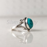 'Treat' Turquoise 925 Solid Sterling Silver Ring