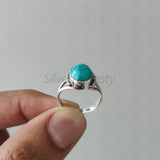 'Bold' Turquoise 925 Solid Sterling Silver Ring