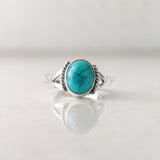 'Bold' Turquoise 925 Solid Sterling Silver Ring