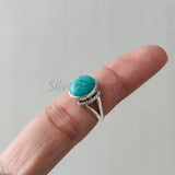 'Bold' Turquoise 925 Solid Sterling Silver Ring