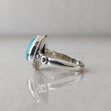 'Bold' Turquoise 925 Solid Sterling Silver Ring