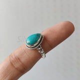 'Bold' Turquoise 925 Solid Sterling Silver Ring