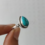 'Bold' Turquoise 925 Solid Sterling Silver Ring