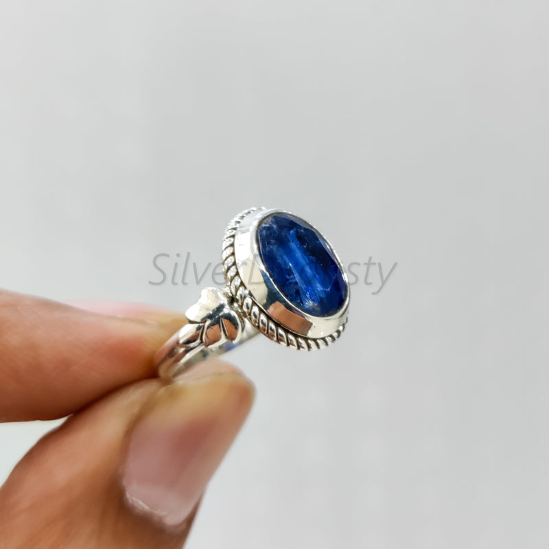 Kyanite Ring, 925 Solid Sterling Silver Ring