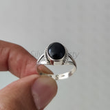 'BIA' Black Onyx 925 Solid Sterling Silver Ring