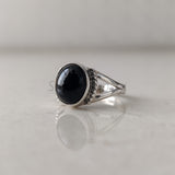 'BIA' Black Onyx 925 Solid Sterling Silver Ring