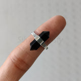 'BIA' Black Onyx 925 Solid Sterling Silver Unique Ring