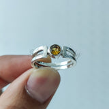 Citrine Ring, 925 Solid Sterling Silver Ring