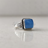 'BIA' Chalcedony 925 Solid Sterling Silver Ring