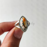 'Cocktail' Oyster Copper Turquoise 925 Solid Sterling Silver Ring