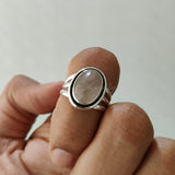 'Statement' Rose Quartz Ring 925 Solid Sterling Silver Ring