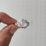 'Designer' Rose Quartz Ring 925 Solid Sterling Silver Ring