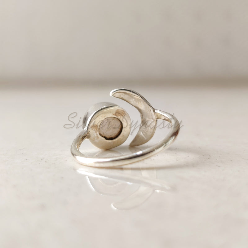 'Fortuna' Pearl 925 Solid Sterling Silver Ring