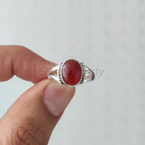 'Modern' Carnelian 925 Solid Sterling Silver Designer Ring