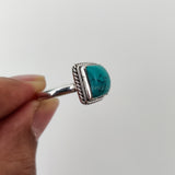 'Boho' Turquoise 925 Solid Sterling Silver Ring