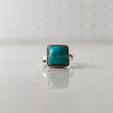 'Boho' Turquoise 925 Solid Sterling Silver Ring