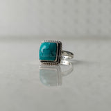 'Boho' Turquoise 925 Solid Sterling Silver Ring