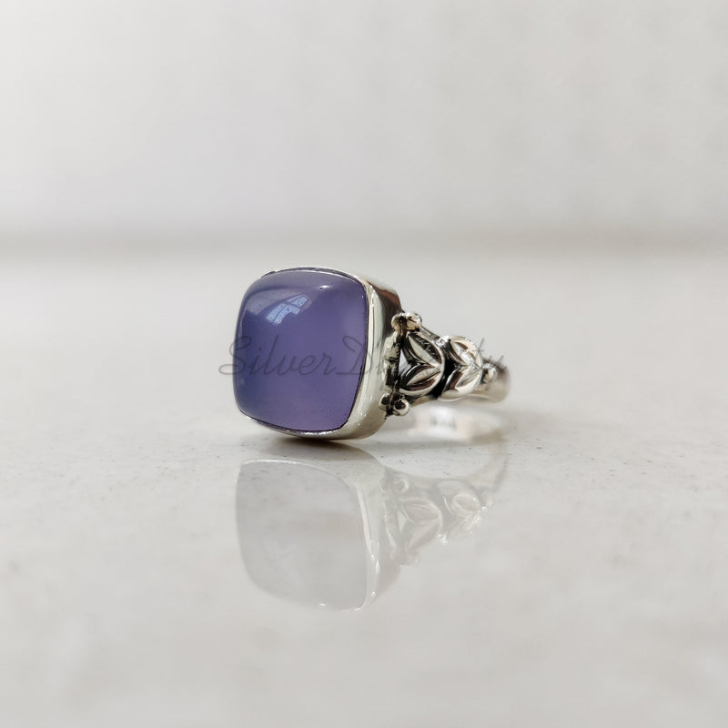 Lavender Onyx 925 Solid Sterling Silver Ring, Ring For Women