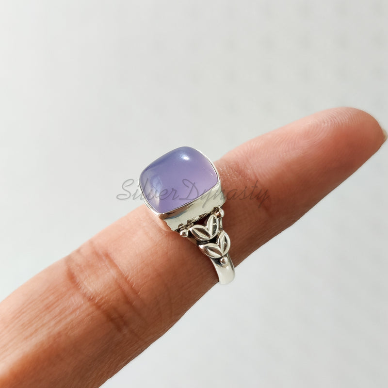 Lavender Onyx 925 Solid Sterling Silver Ring, Ring For Women