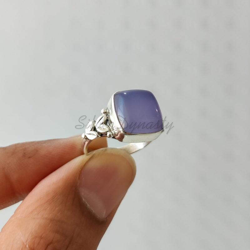 Lavender Onyx 925 Solid Sterling Silver Ring, Ring For Women