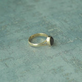 'Minimalist' Labradorite 925 Solid Sterling Silver Ring