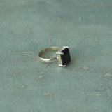 'BIA' Black Onyx 925 Solid Sterling Silver Ring