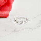 Love Band, 925 Solid Sterling Silver Ring, Simple Band