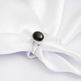 'BIA' Black Onyx 925 Solid Sterling Silver Ring