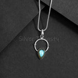 Labradorite Pendant, 925 Solid Sterling Silver Pendant