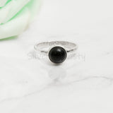 'BIA' Black Onyx 925 Solid Sterling Silver Ring