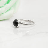 'BIA' Black Onyx 925 Solid Sterling Silver Ring