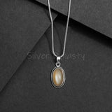 Pink Moonstone Pendant, 925 Solid Sterling Silver Pendant