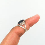 'Minimalist' Black Onyx 925 Solid Sterling Silver Ring