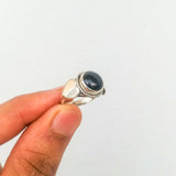 'Heart' Black Onyx 925 Solid Sterling Silver Ring