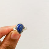 'Bohmin' Lapis Lazuli 925 Solid Sterling Silver Ring