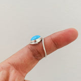 'Modern' Turquoise 925 Solid Sterling Silver Ring