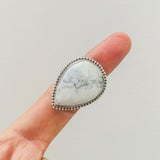 'BIA' Howlite 925 Solid Sterling Silver Ring