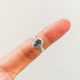 'Minimalist' Blue Topaz 925 Solid Sterling Silver Ring