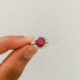 'Bohmin' Ruby 925 Solid Sterling Silver Ring