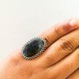 'HEBE' Pietersite 925 Solid Sterling Silver Ring